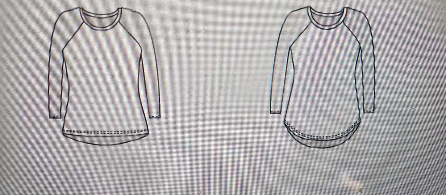 Wool Jersey- Ladies " Too Many Options Raglan "