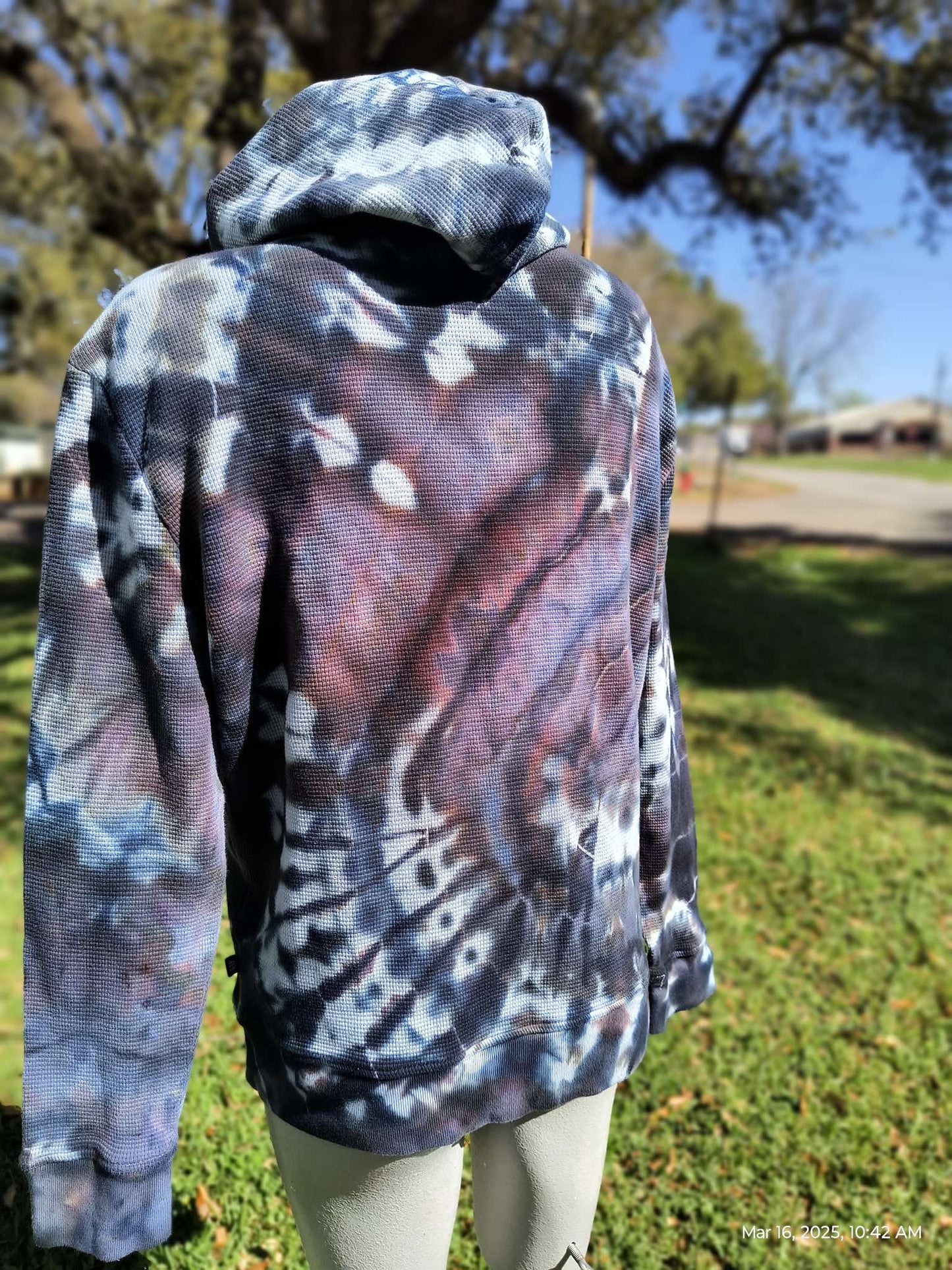 Hand dyed Henley Hoodie