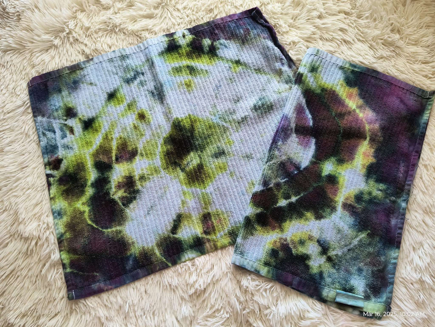Hand dyed Bar Mop Towels