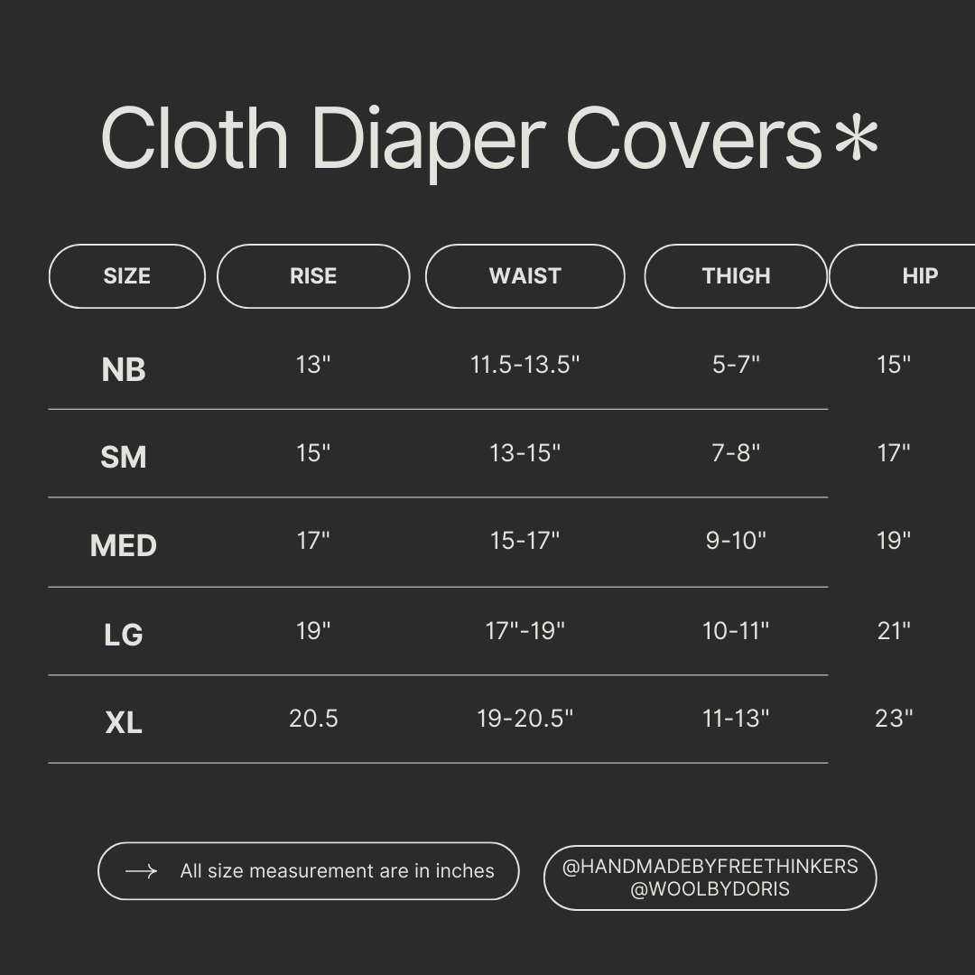 97/3 Interlock Cloth Diaper covers Traditional