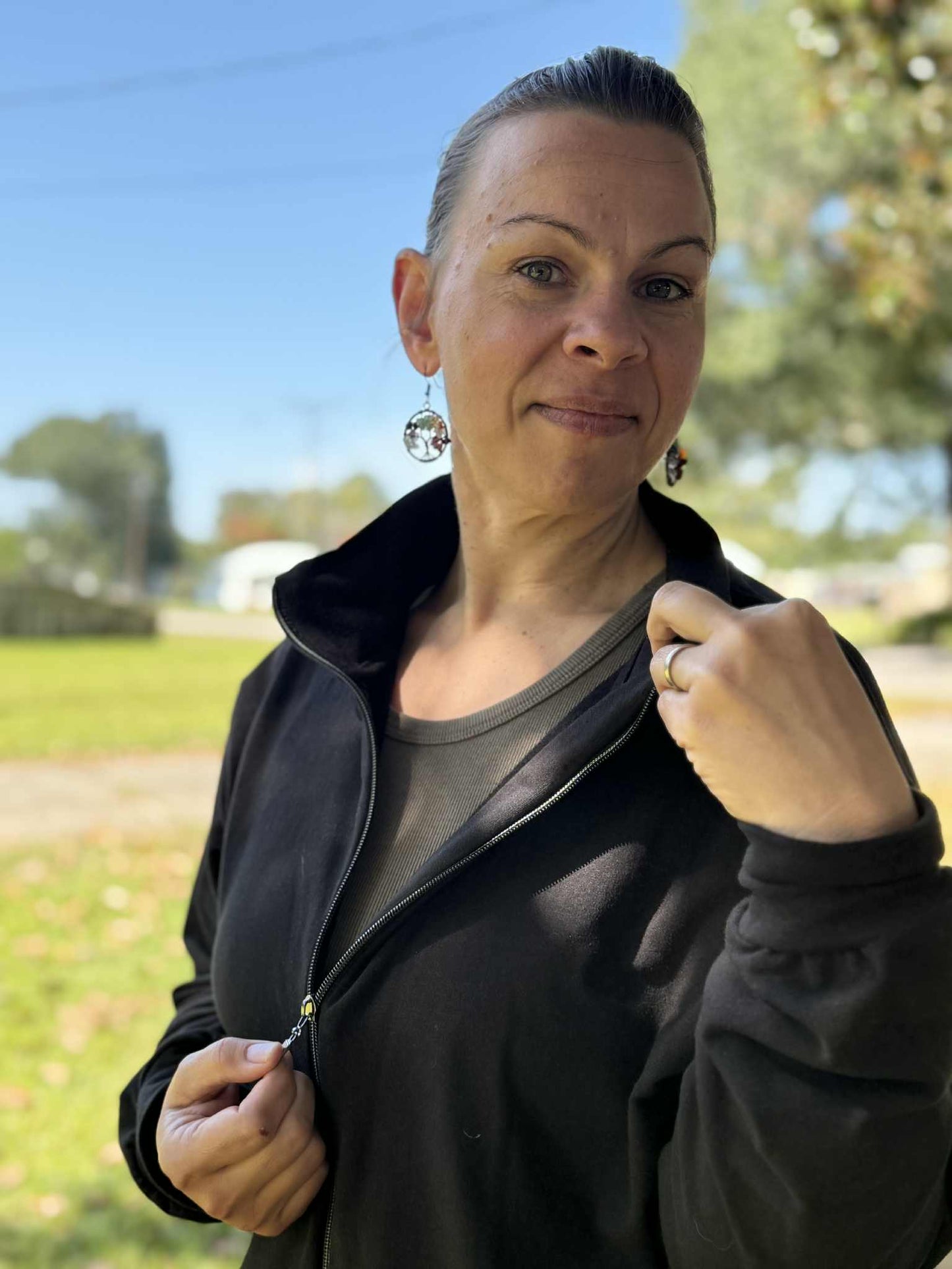 Adult Unisex Half Zip Hoodie