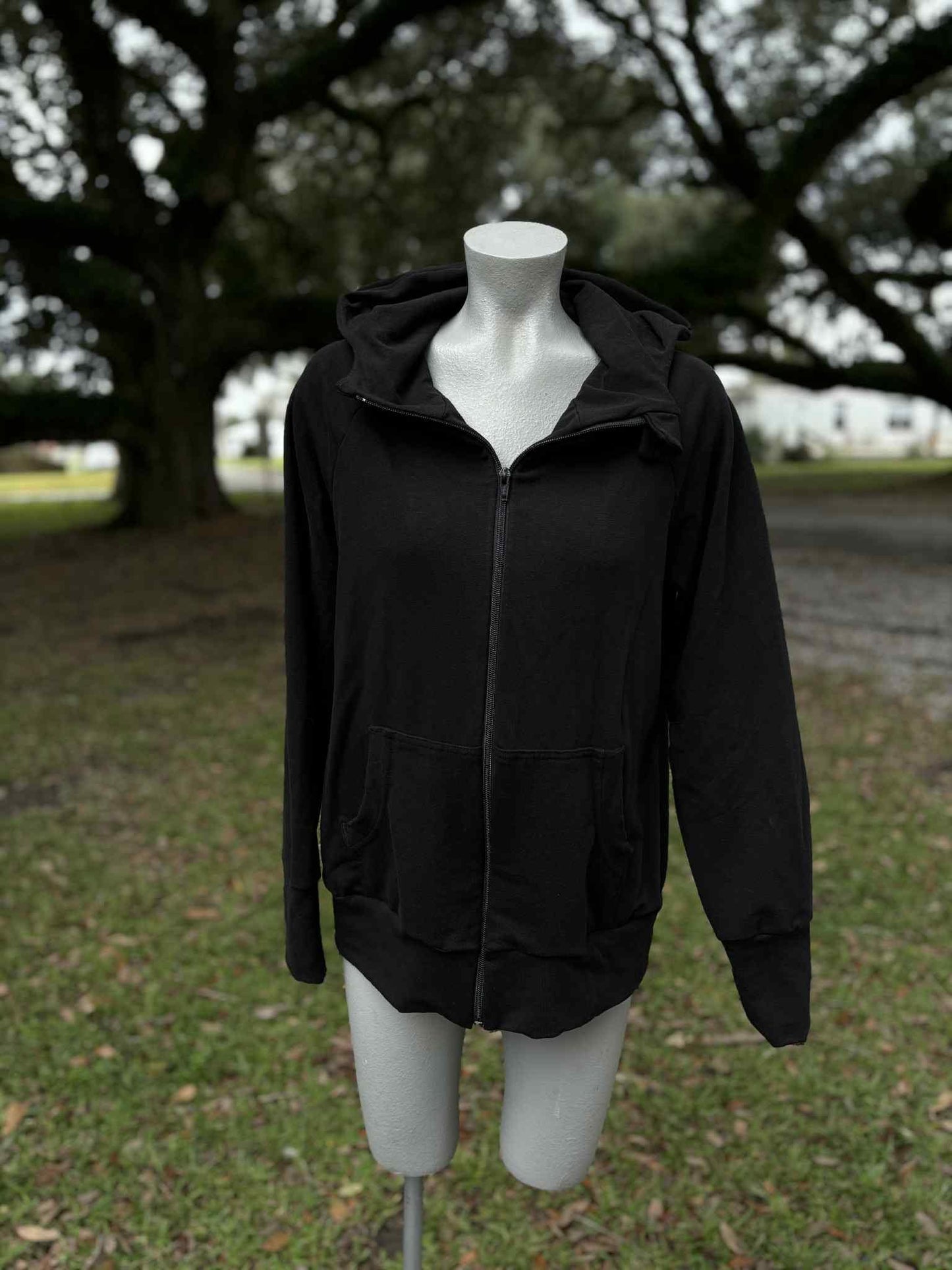 Women's Organic Full Zip Raglan hoodie