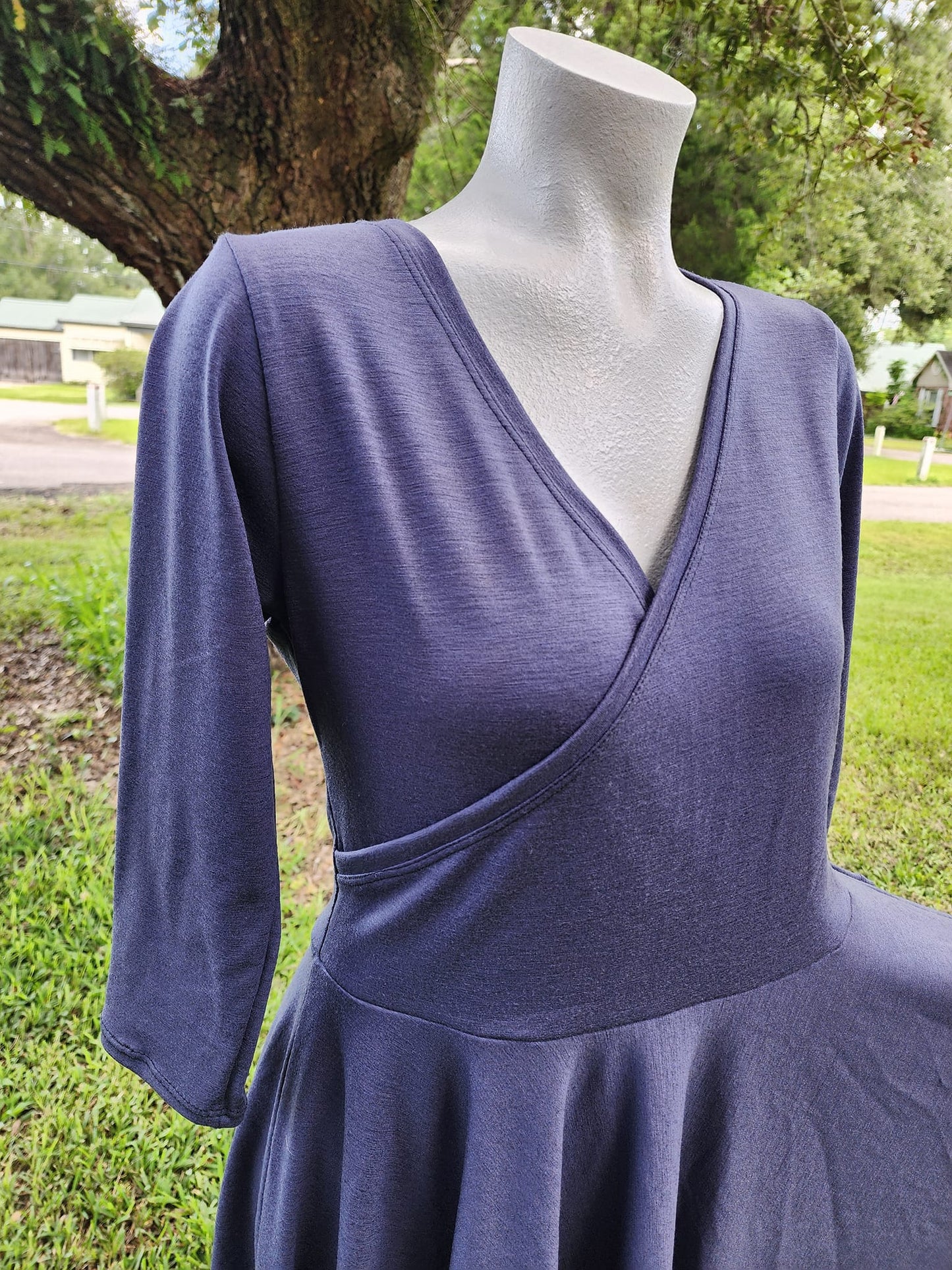 wool jersey- Goddess Dress/Peplum