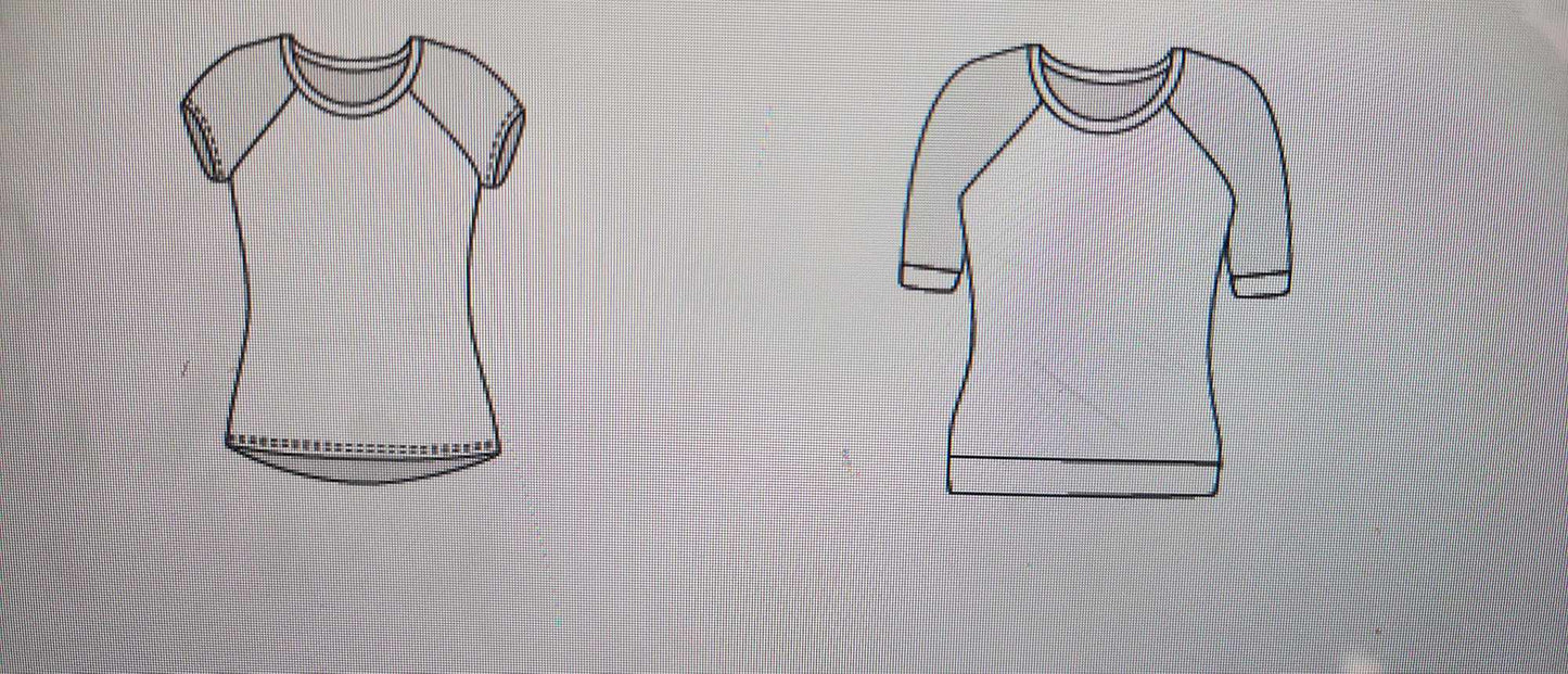 Wool Jersey- Ladies " Too Many Options Raglan "