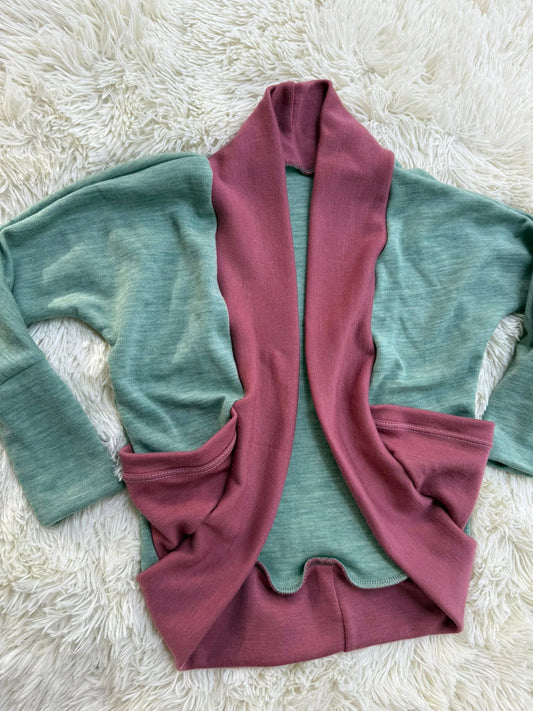 Finland interlock -gwm cocoon cardigan