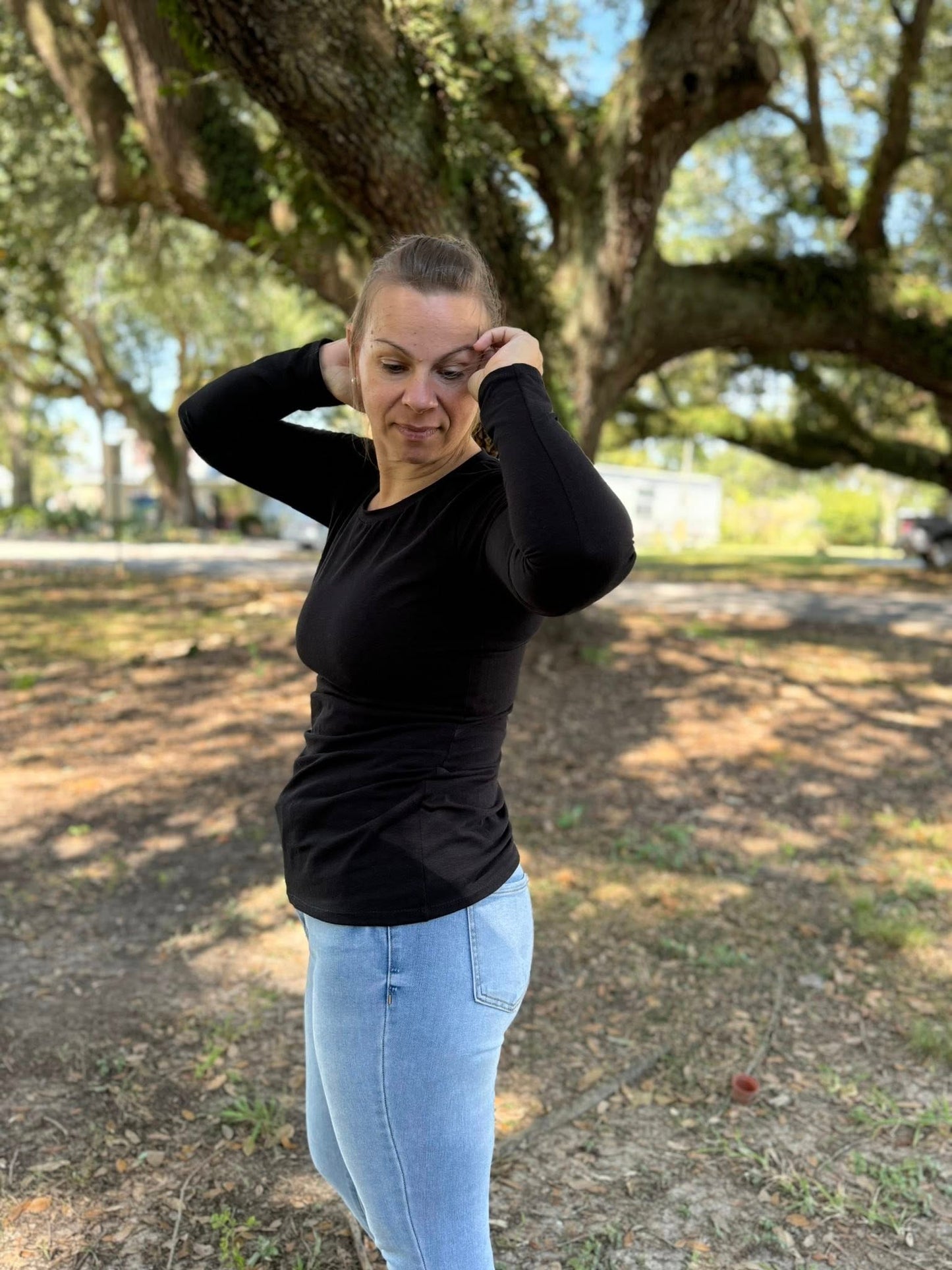 Women's True Fitted Baselayer top- Organic Jersey