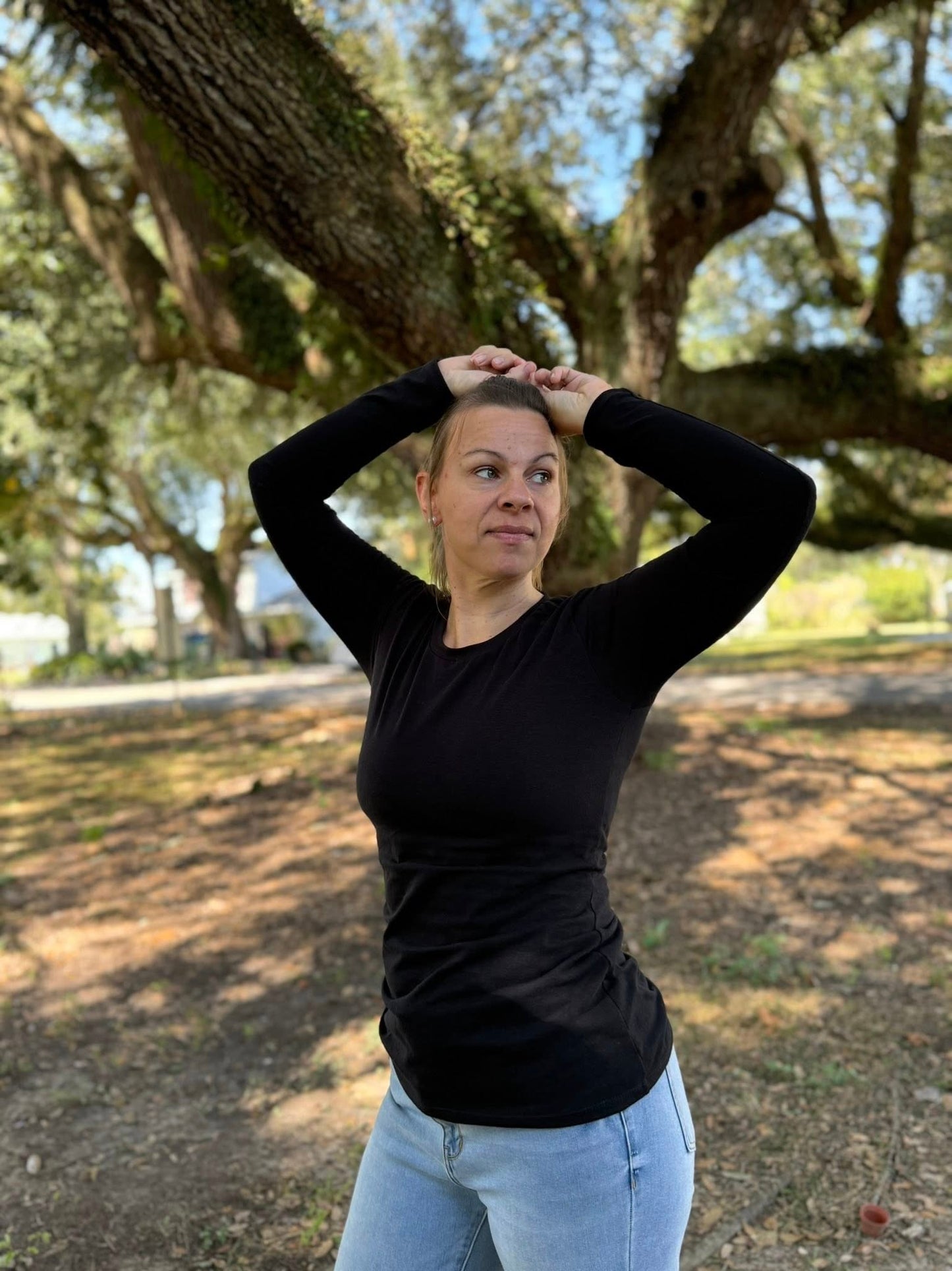 Women's True Fitted Baselayer top- Organic Jersey