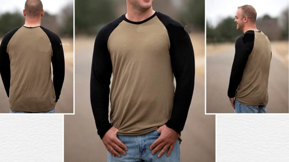 Wool jersey- Mens raglan