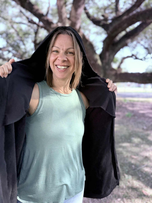 Organic Hooded Cardigan