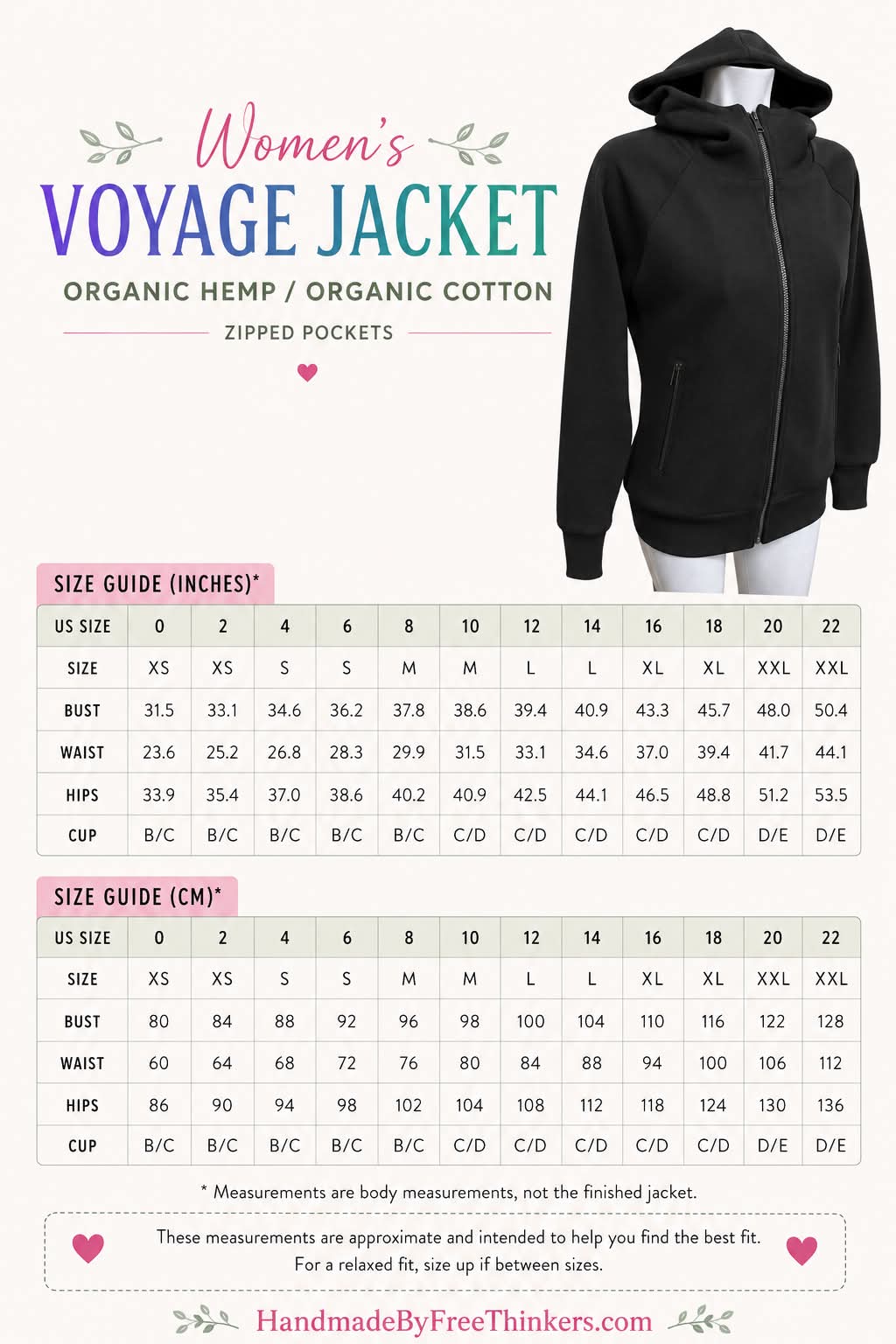 Women's Organic Full Zip Voyage Jacket