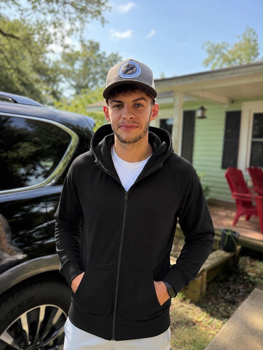 Men's Organic Full Zip Raglan Hoodie