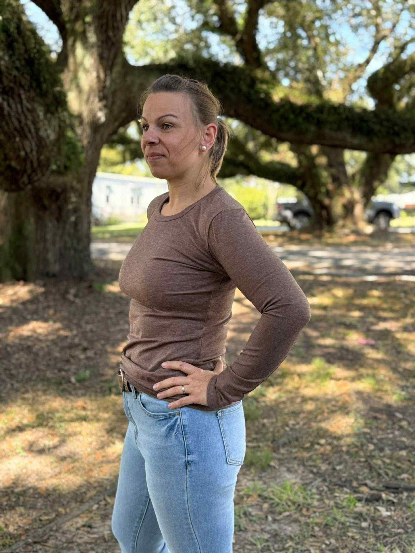 Women's True Fitted Baselayer top- Wool Jersey