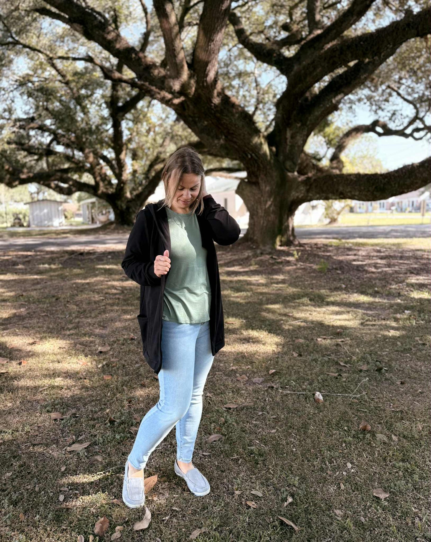 Organic Hooded Cardigan