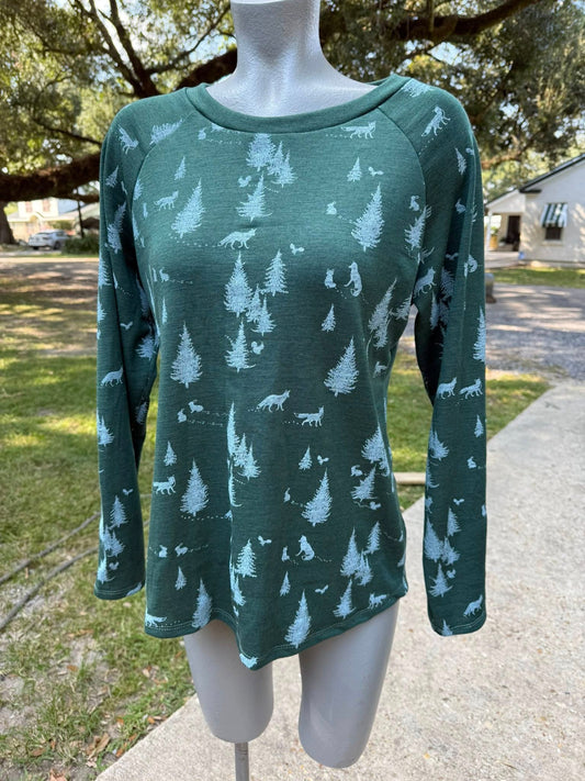 Wool Jersey- Ladies " Too Many Options Raglan "